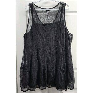 Torrid 2 Piece Tank Set Lace Overlay Size 4